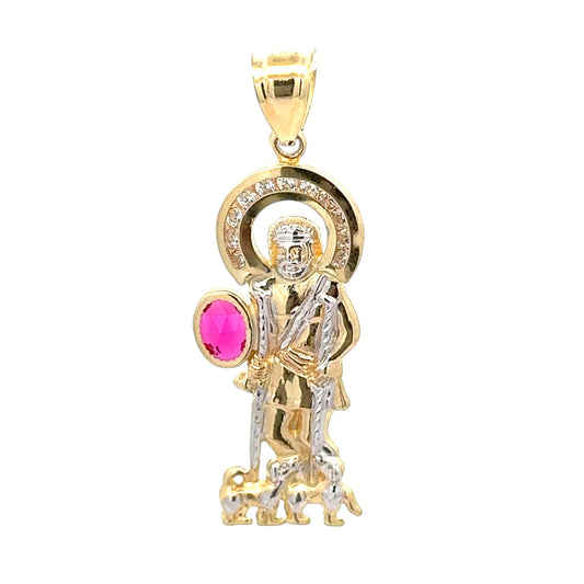 New 14K CZ Saint Lazarus Pendant. H.J™️