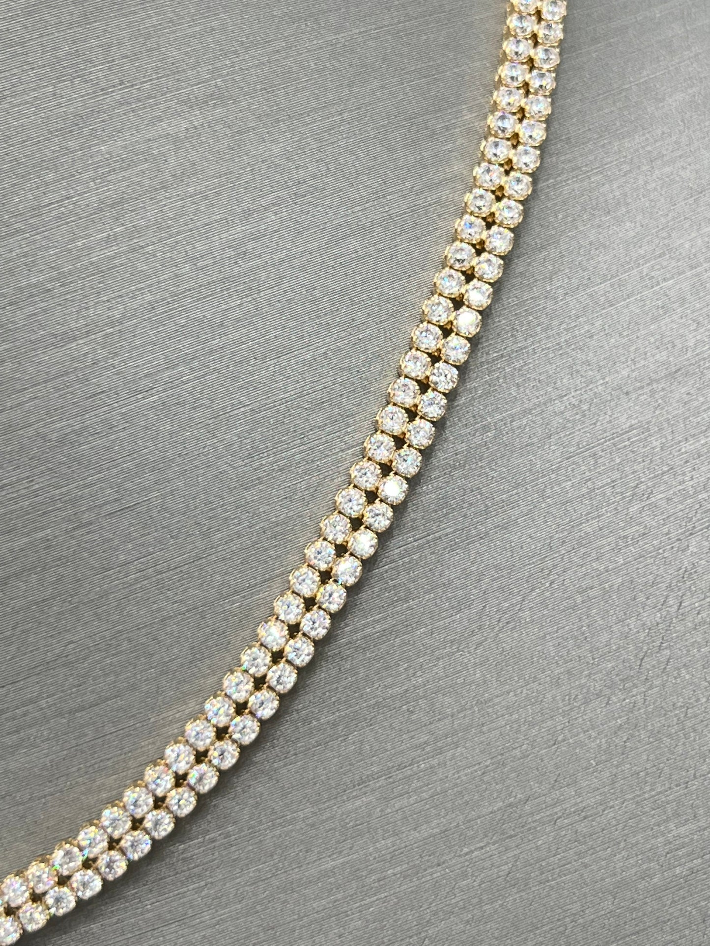New 14k CZ Full CZ Monaco Choker G.O.J™️
