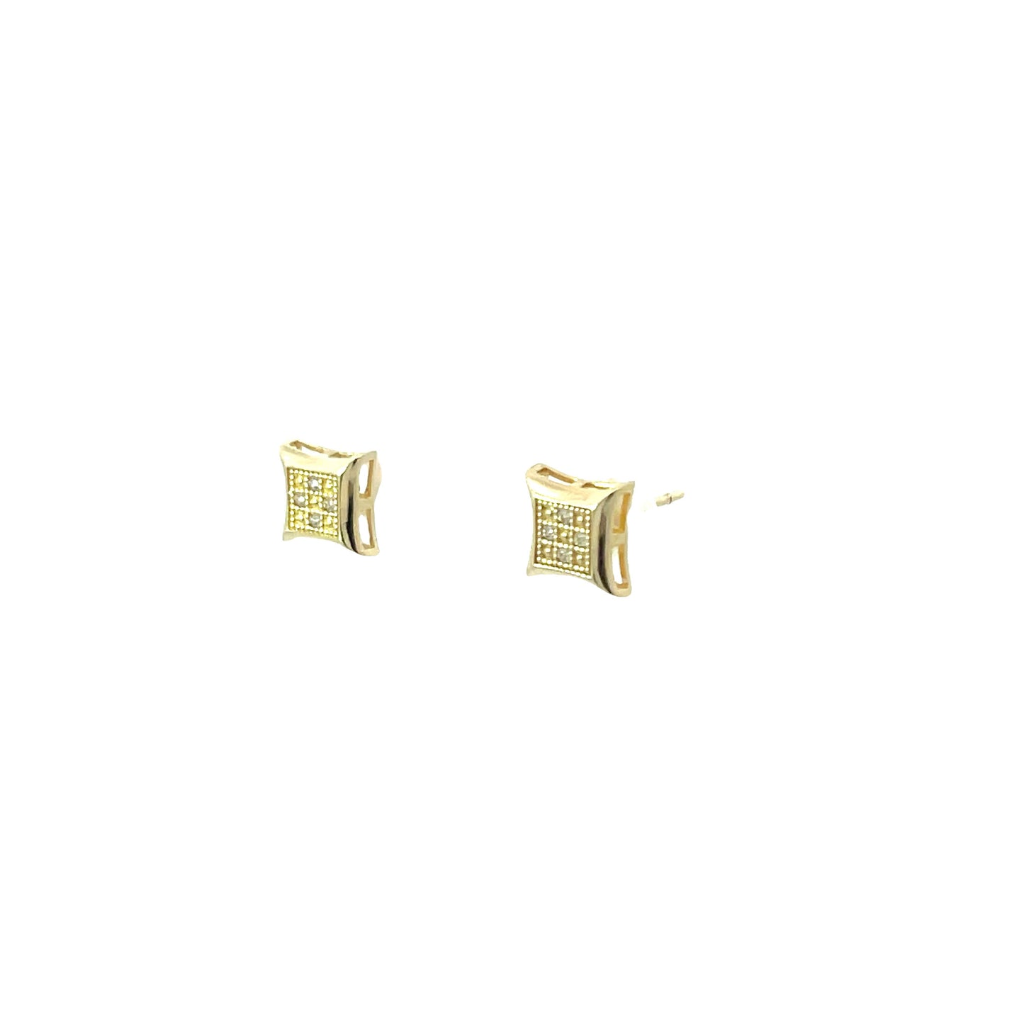 New 14K CZ Men’s Earrings H.J™️