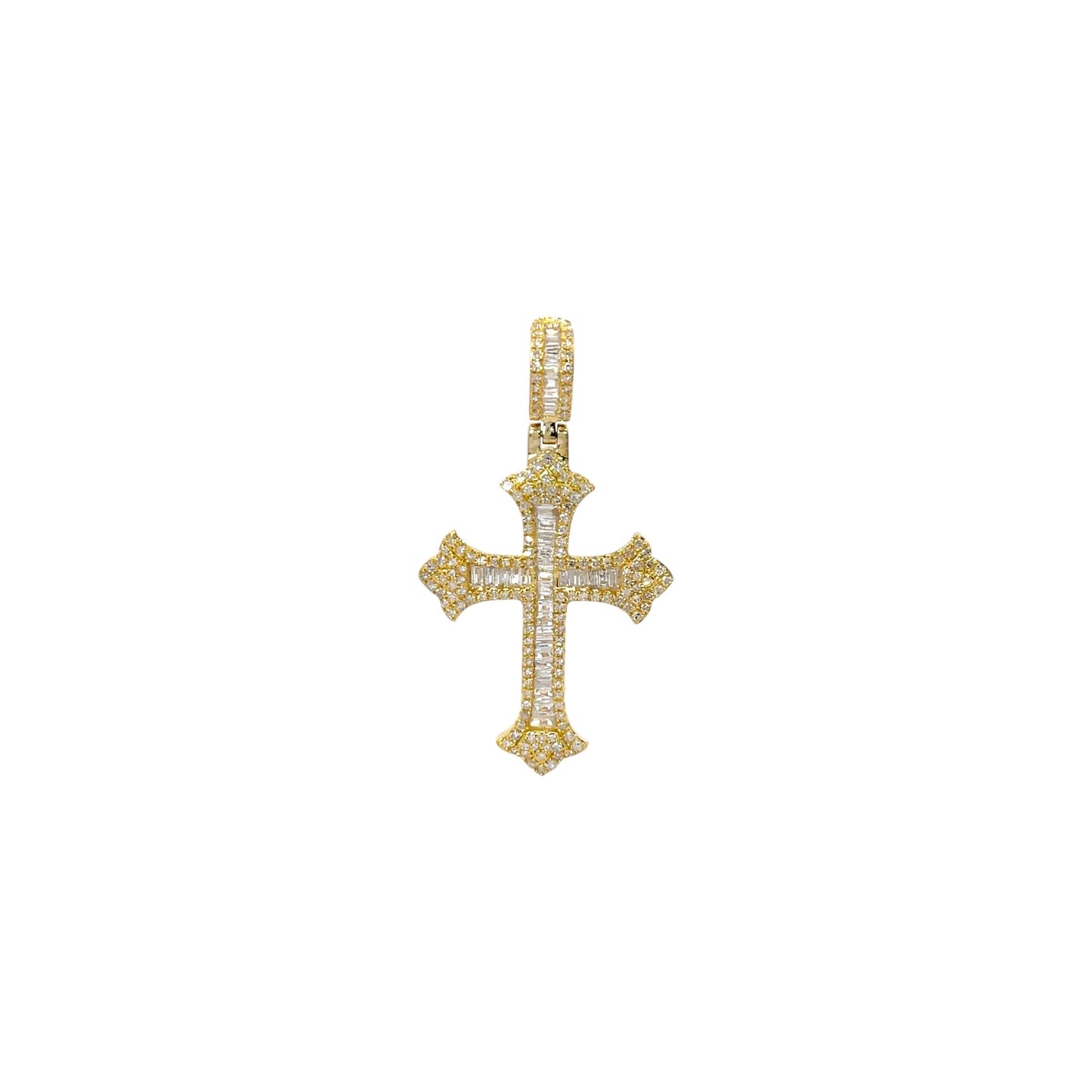 New 14K Diamond Cross Pendant. H.J™️