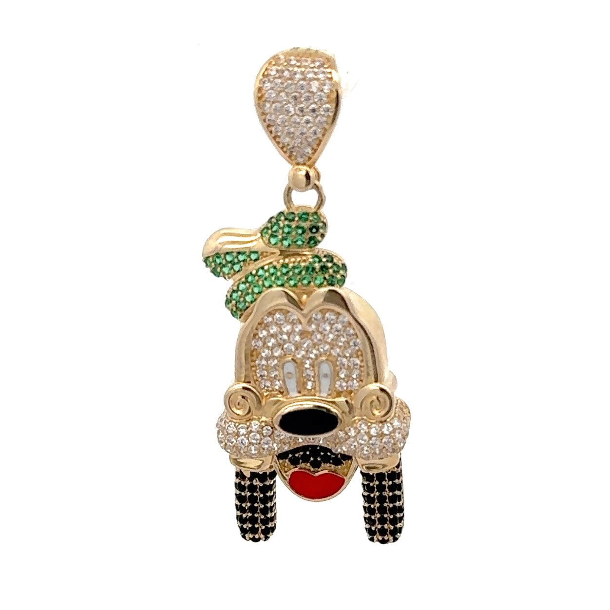 New 14K CZ Goofy Pendant. H.J™️