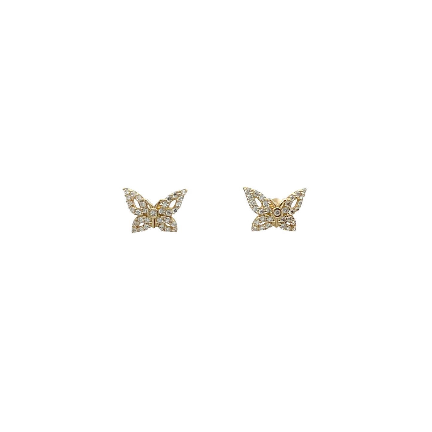 New 14K CZ Butterfly Women’s Earrings. H.J™️