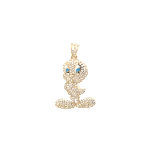 New 14K CZ Tweety Bird Pendant. H.J™️