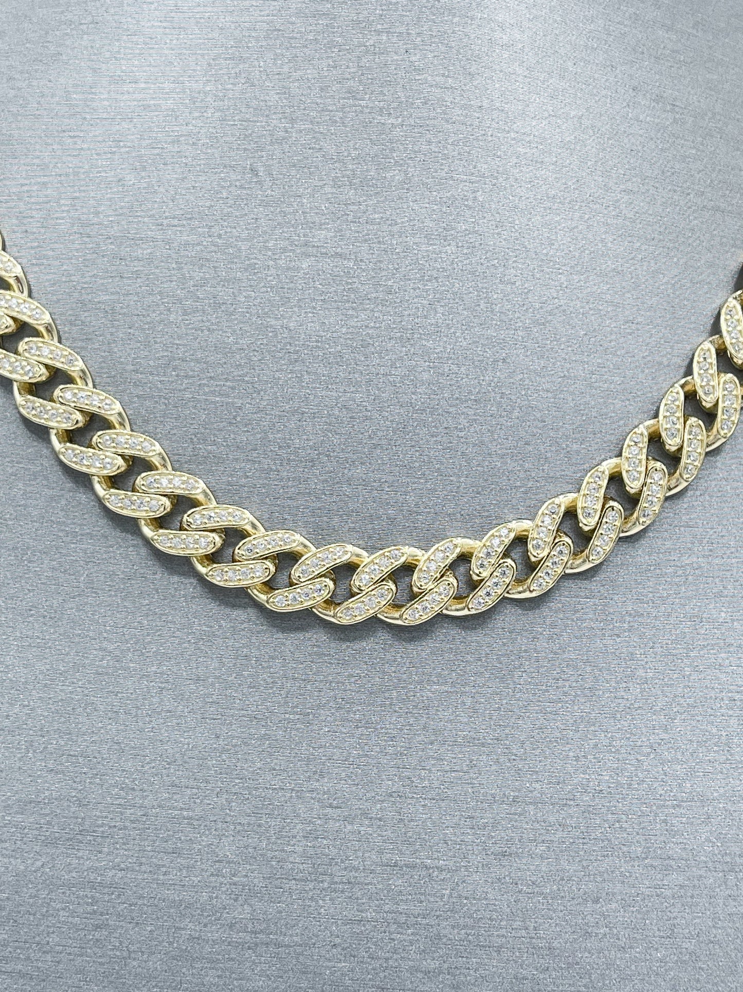 New 14K Full CZ Itallo Choker (8.6MM). H.J™️