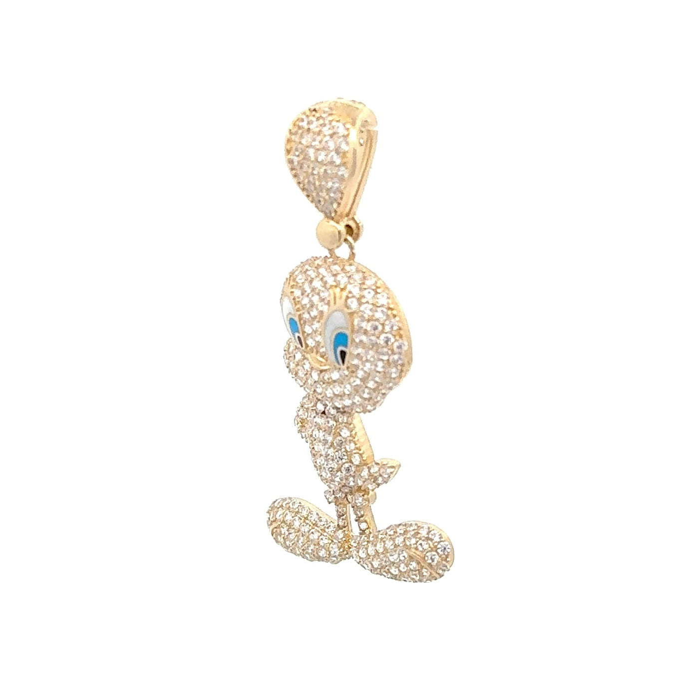 New 14K CZ Tweety Bird Pendant. H.J™️