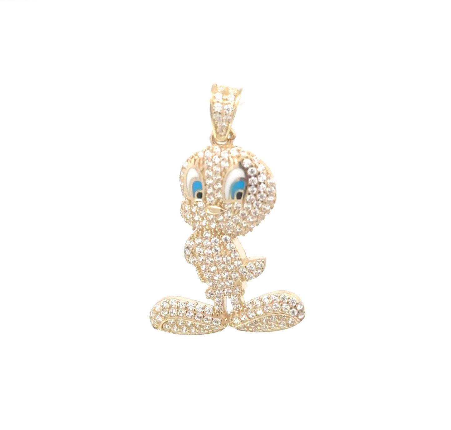 New 14K CZ Tweety Bird Pendant. H.J™️