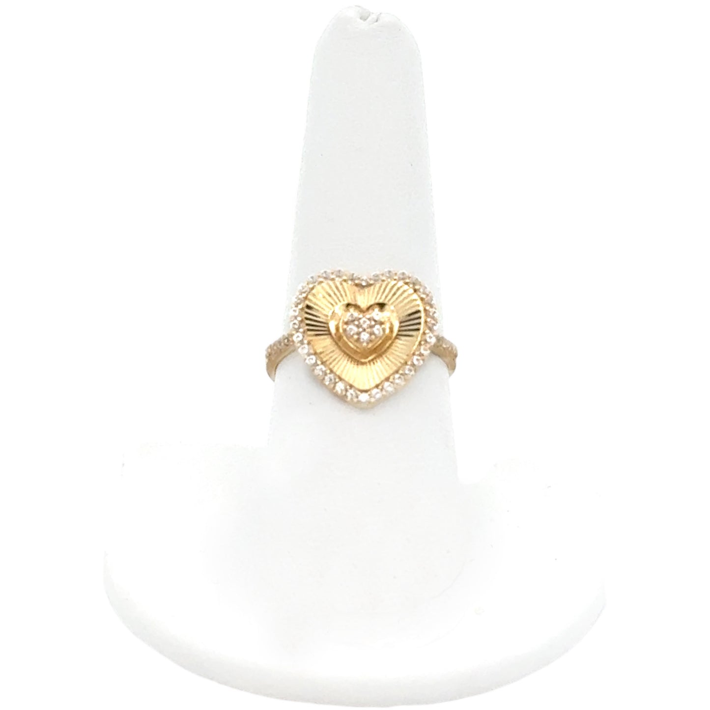 New 14K CZ Heart Ring H.J™️