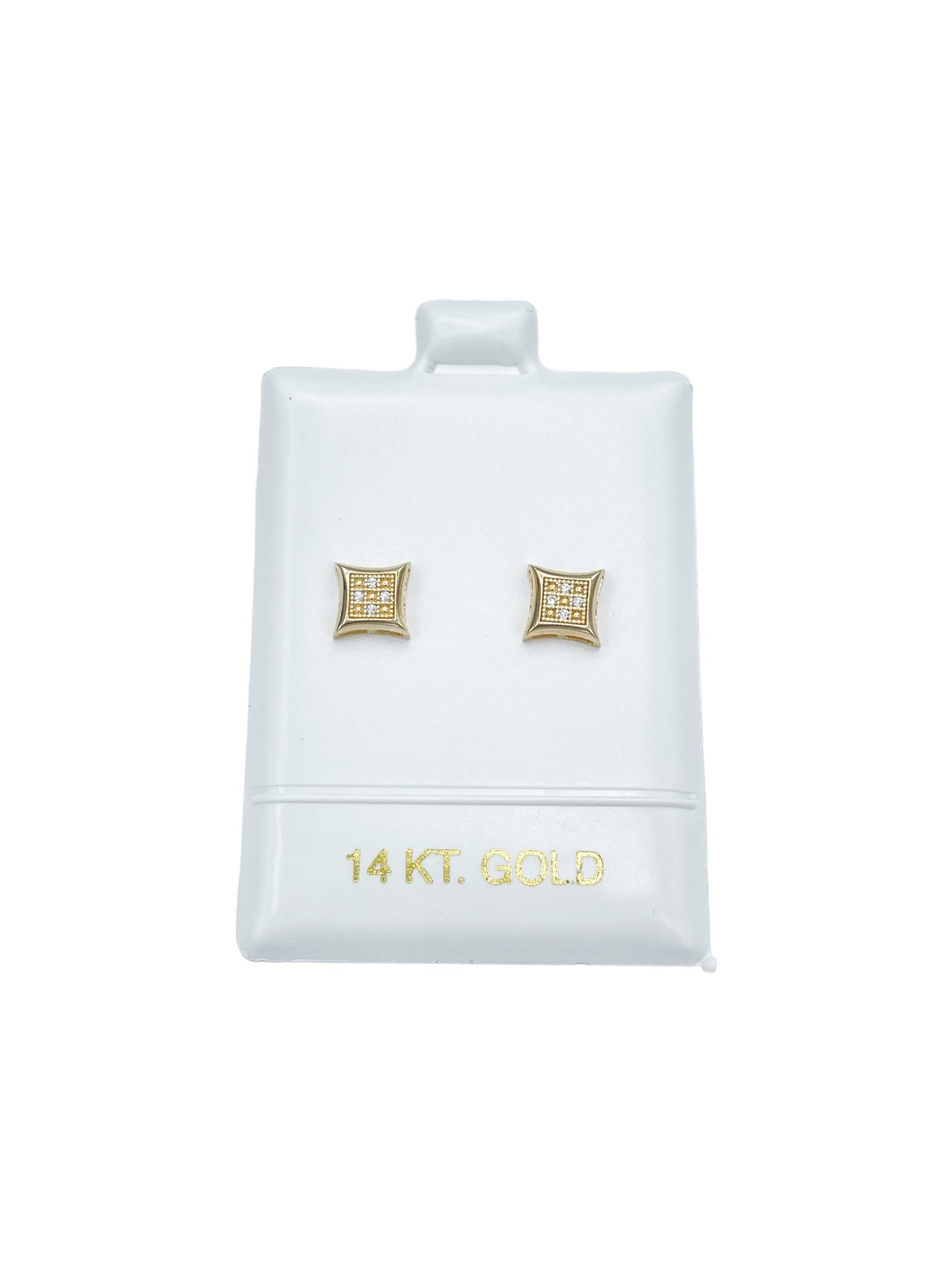 New 14K CZ Men’s Earrings H.J™️