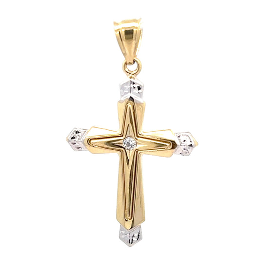 New 14K Cross Pendant H.J™️