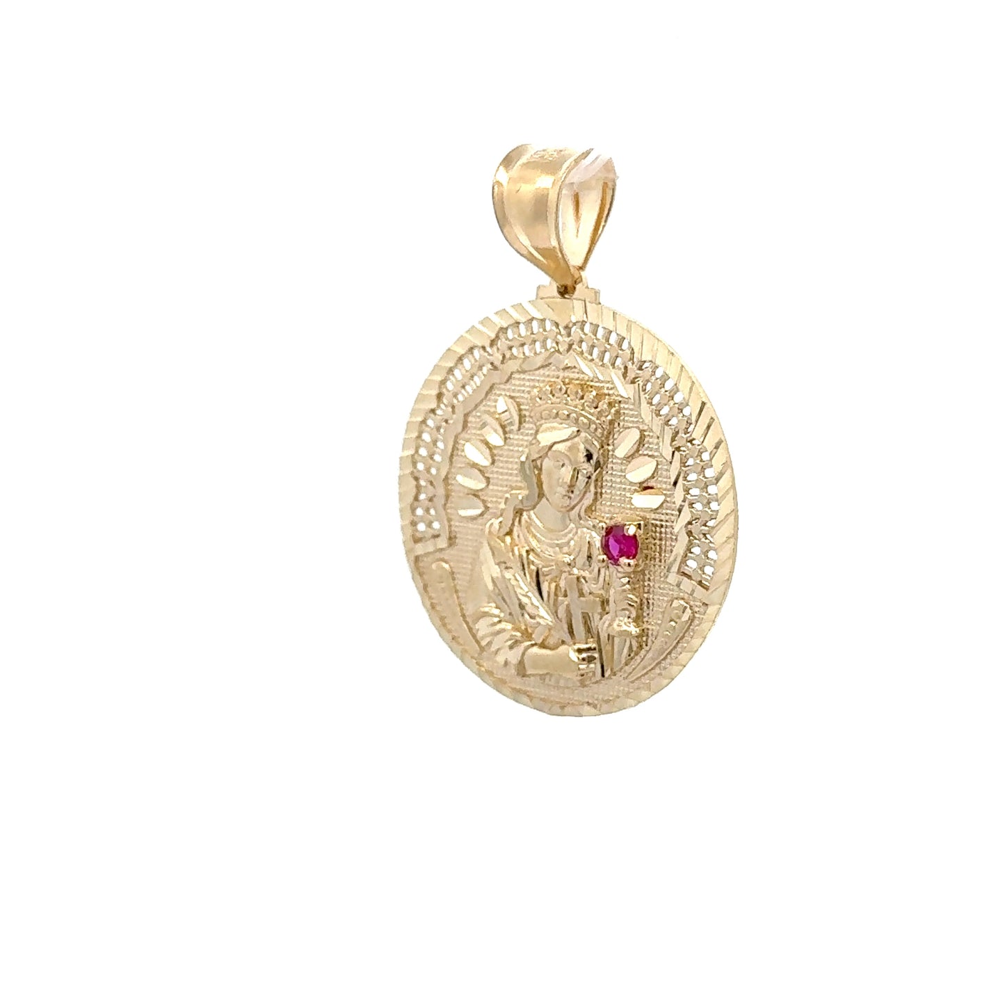 New 14K Round Virgin Pendant. H.J™️