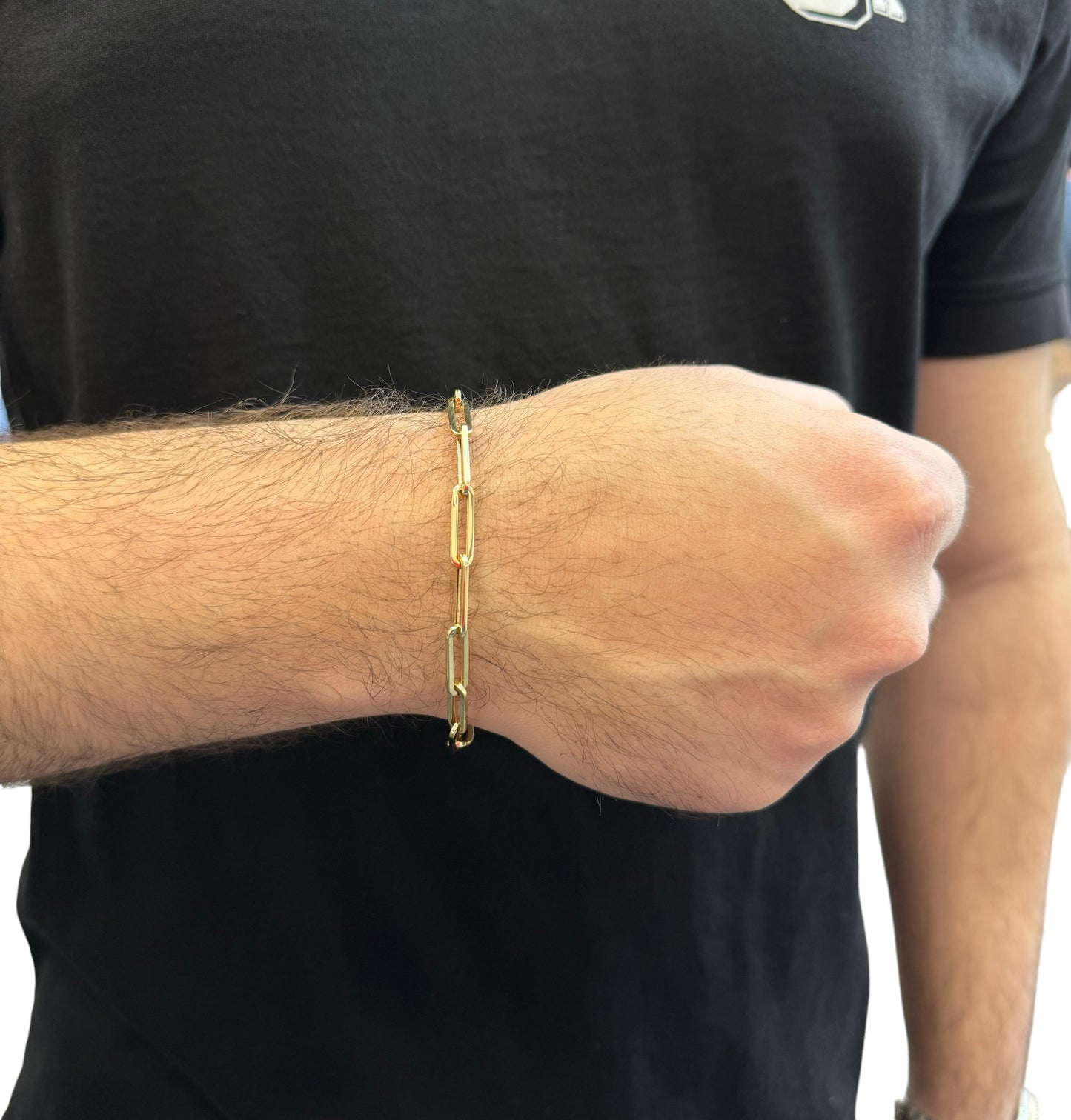 New 14K Paperclip Bracelet. H.J™️