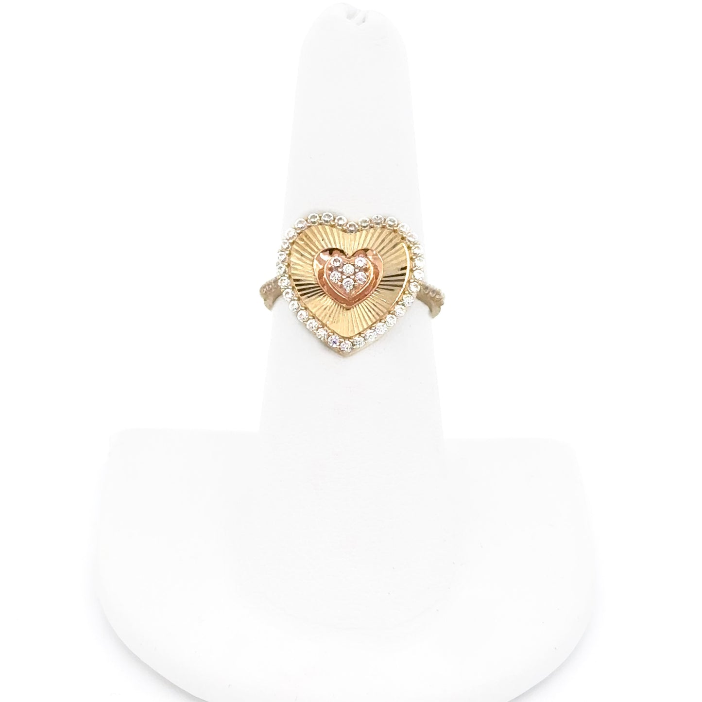 New 14K CZ Heart Ring. H.J™️