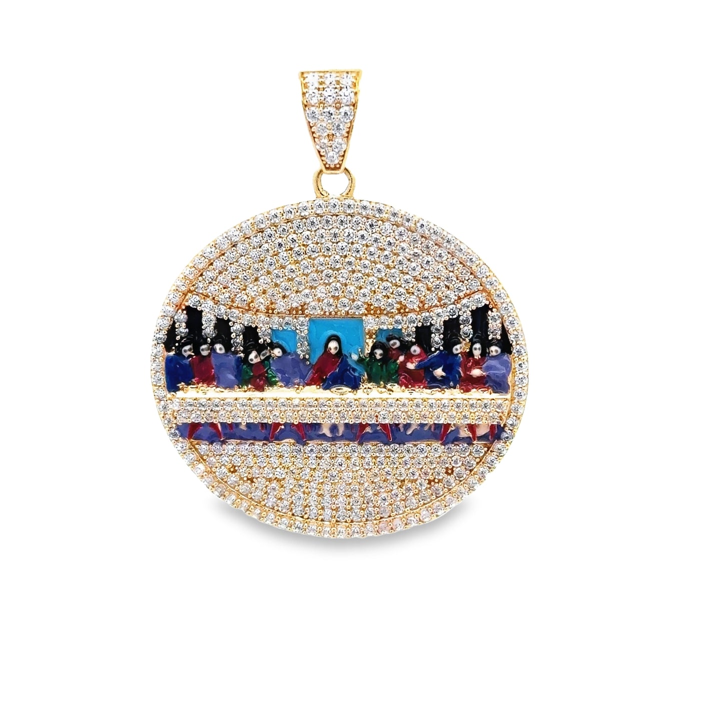 New 14k Cz Last Supper Pendant. H.J™️