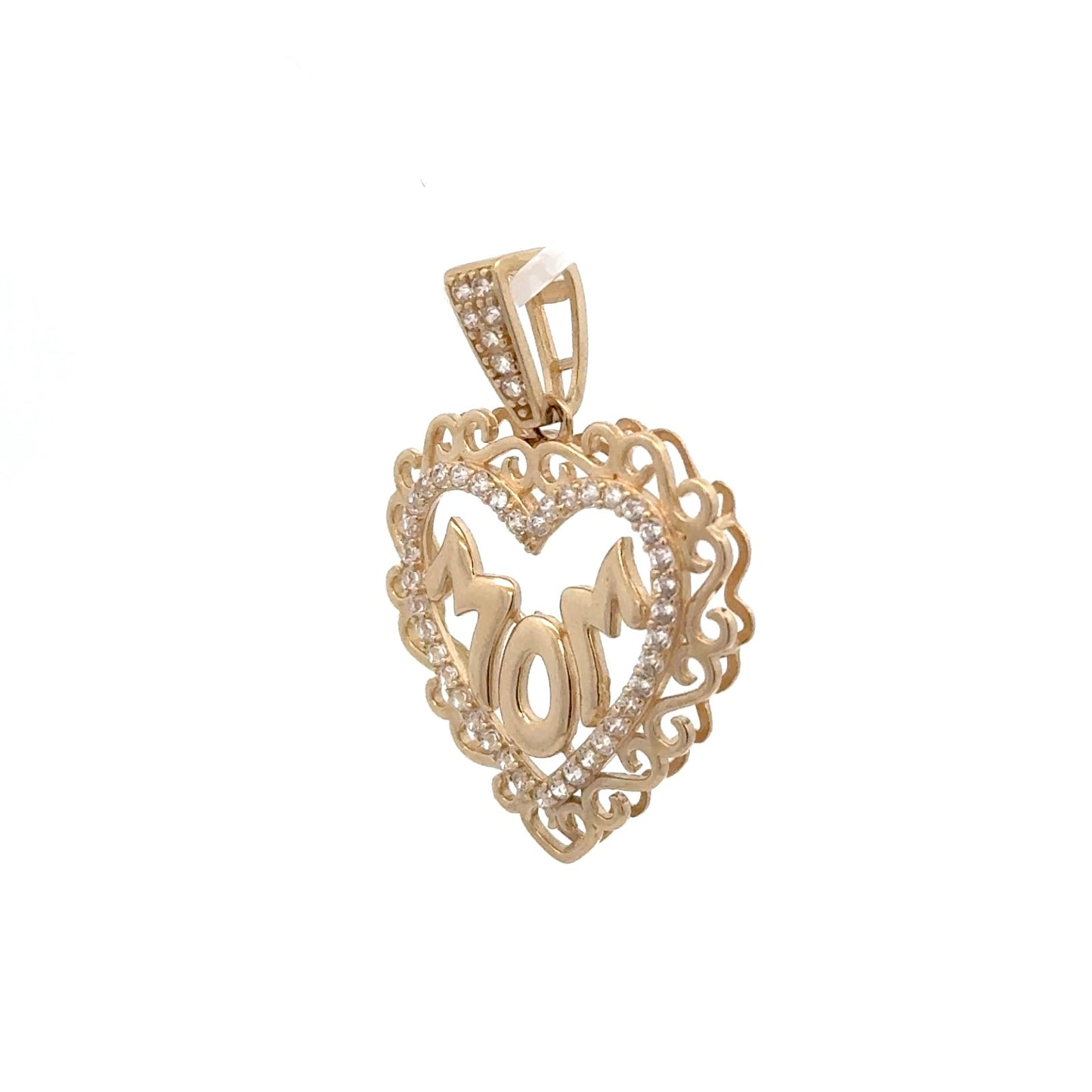 New 14K Mom Heart Pendant H.J™️