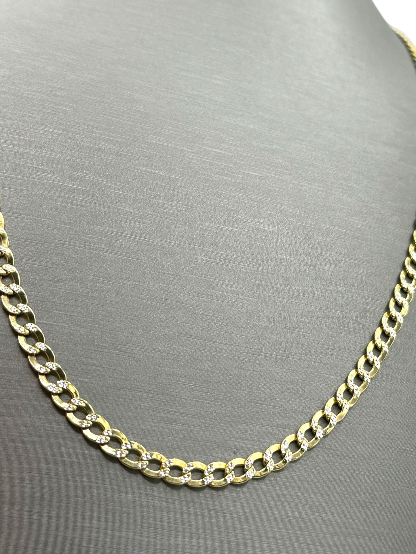 New 14K Two Tone Cuban Chain (4.5MM). H.J™️