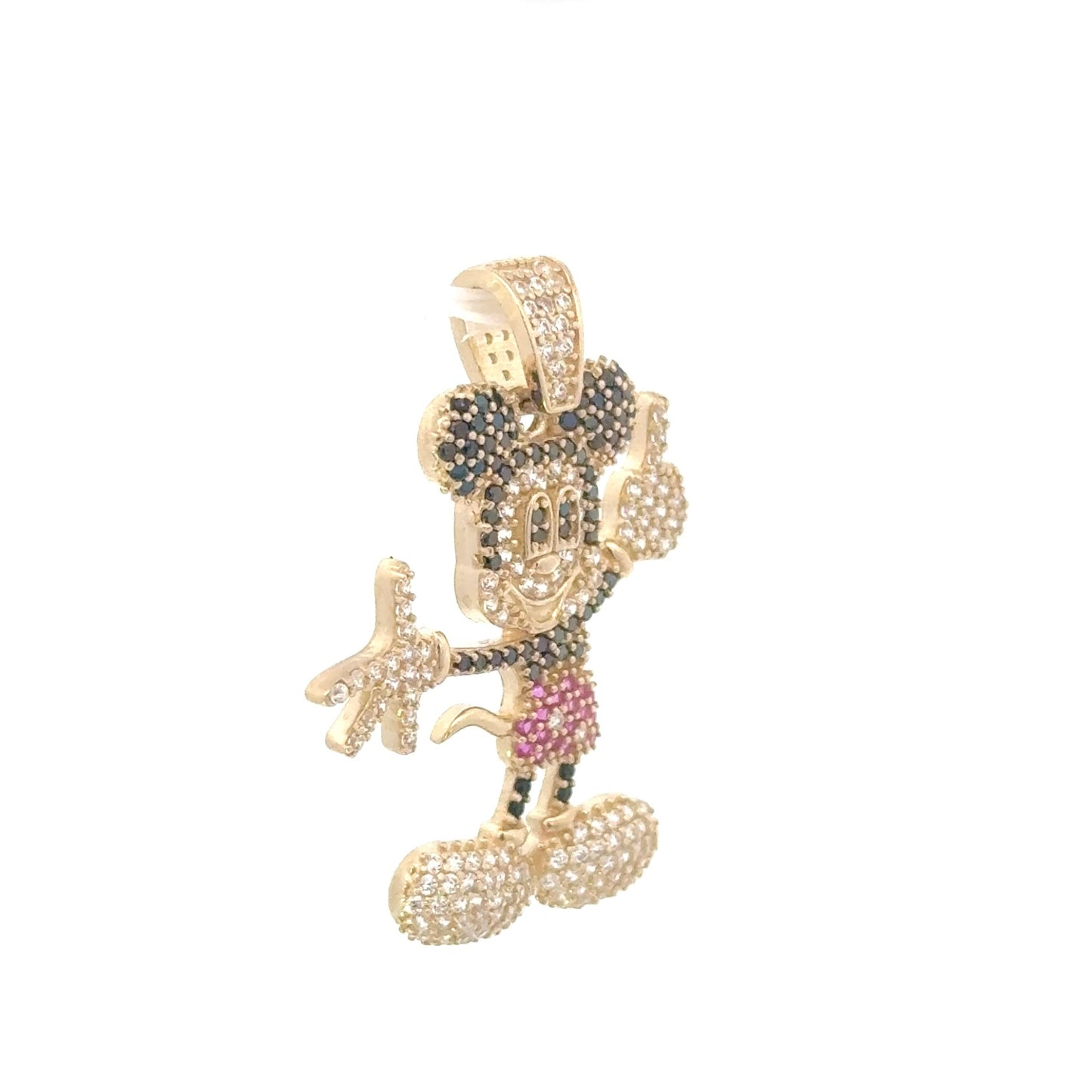 New 14K CZ Mickey Mouse Pendant. H.J™️