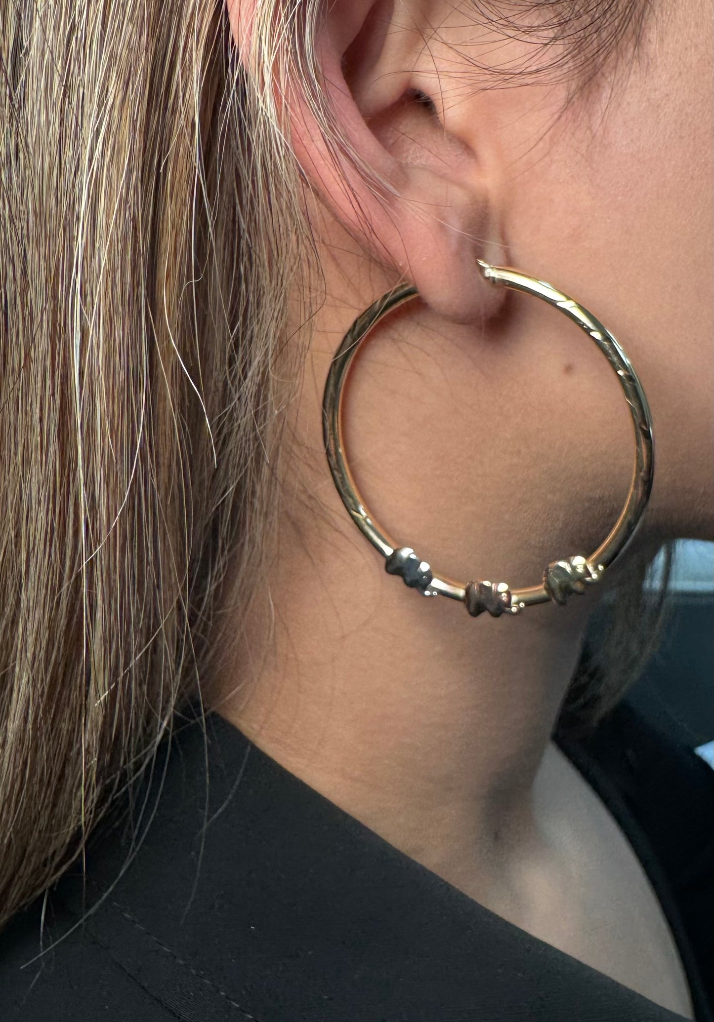 New 14K Hoops With Elephants. H.J™️