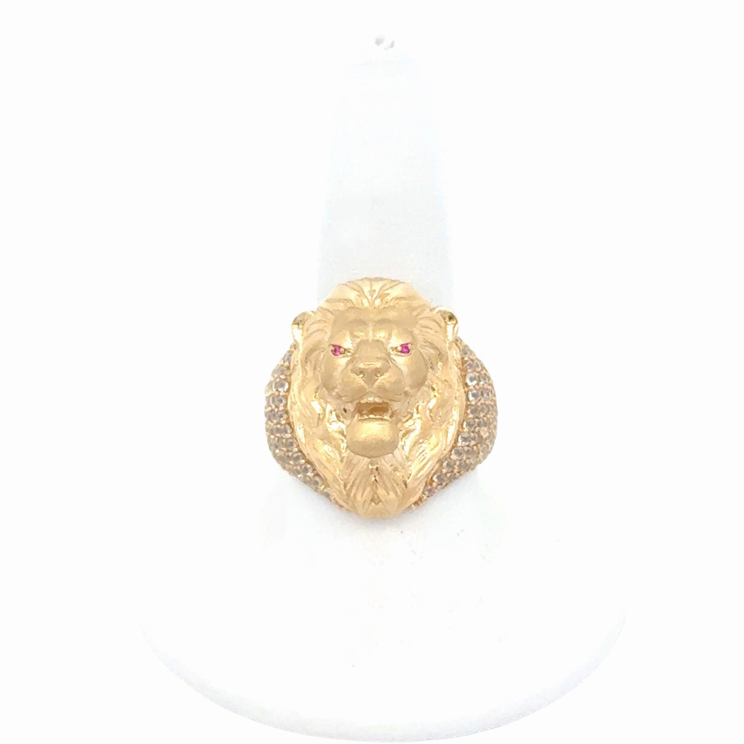 New 14K Men CZ Lion Ring H.J™️