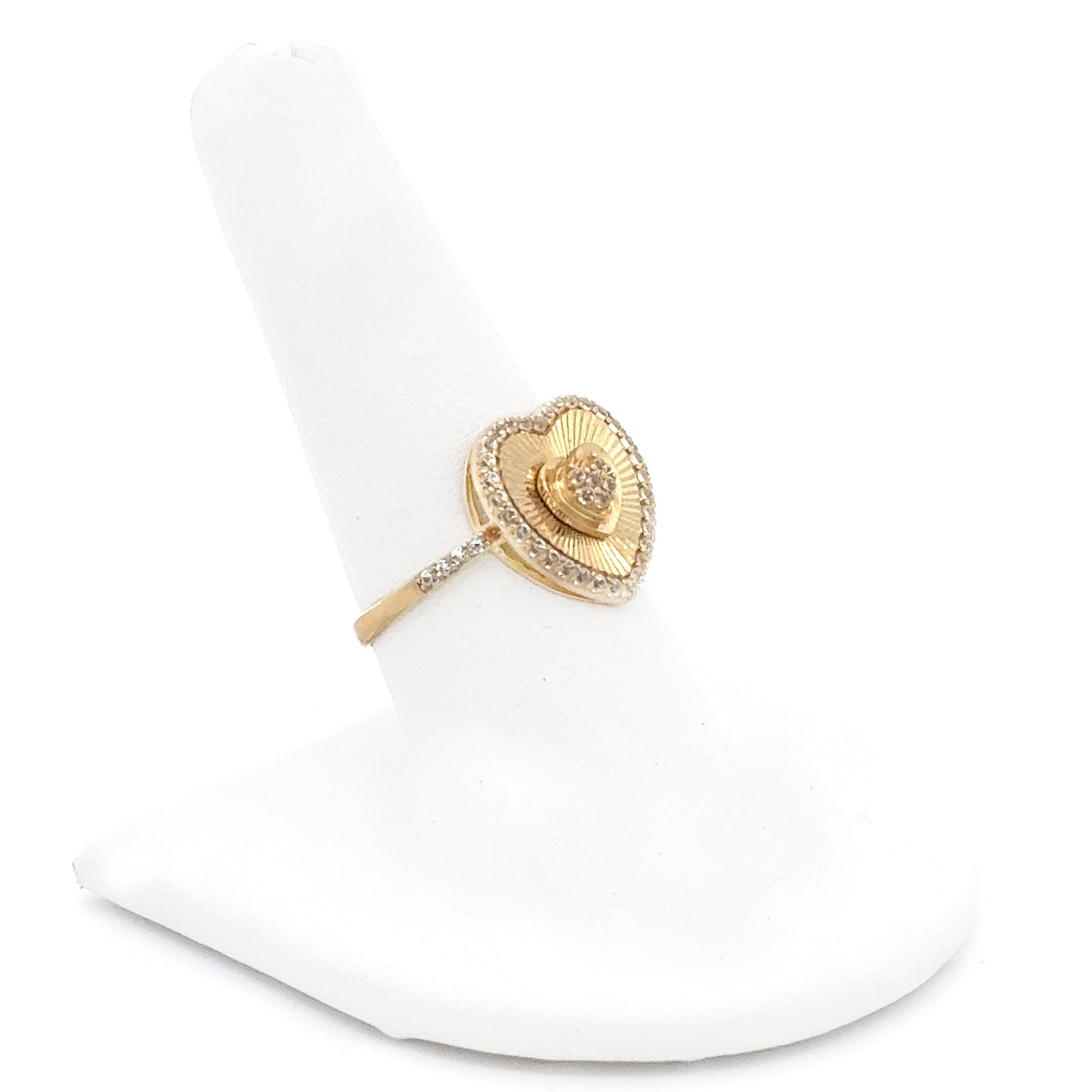 New 14K CZ Heart Ring H.J™️