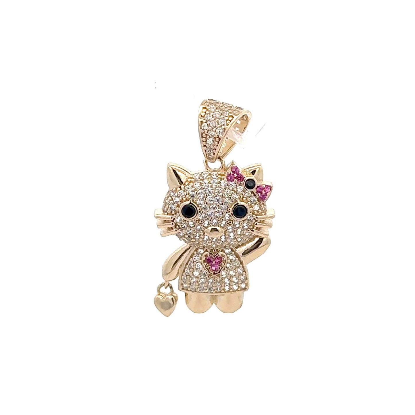 New 14K CZ Kitty Cat Pendant. H.J™️