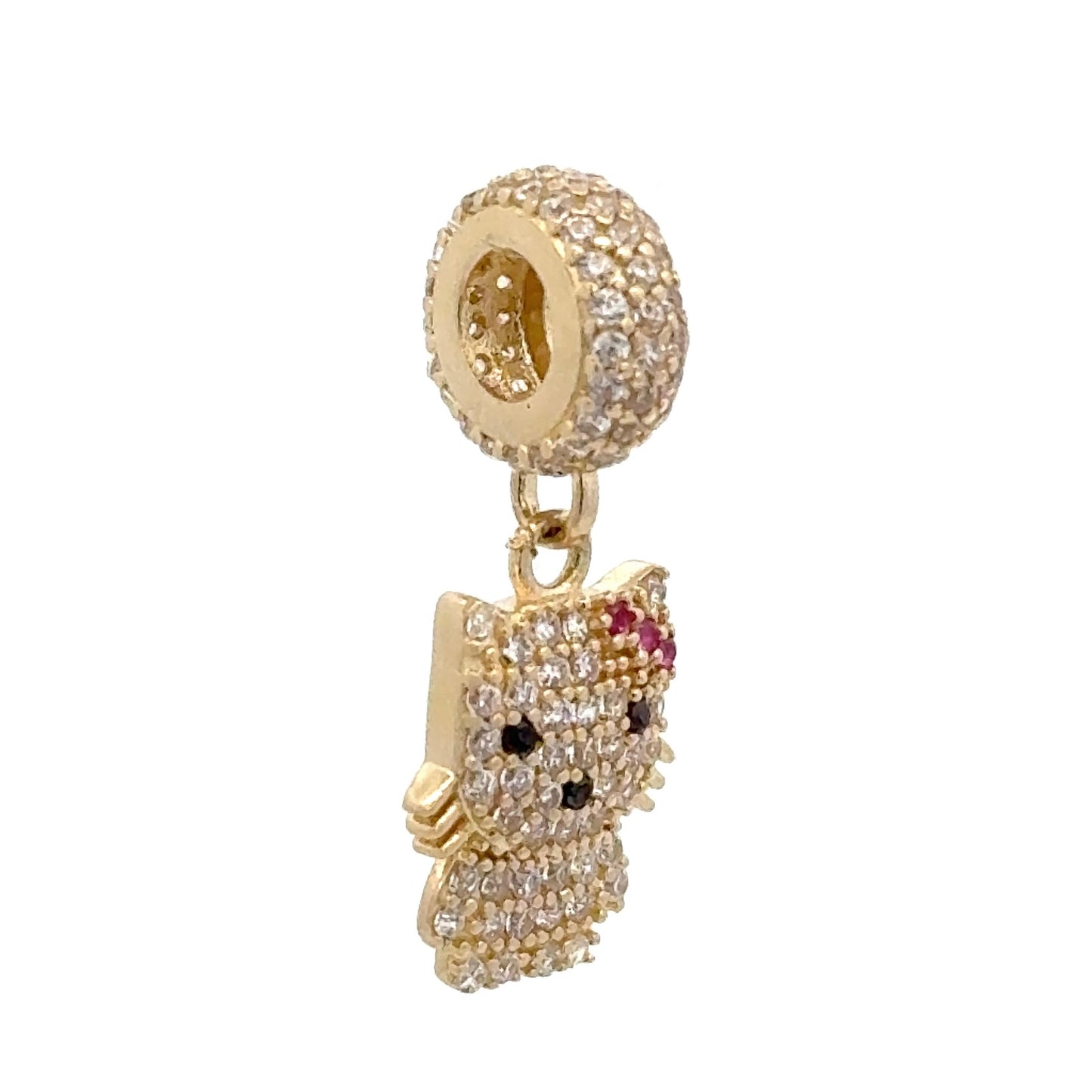 New 14K CZ Kitty Charm. H.J™️